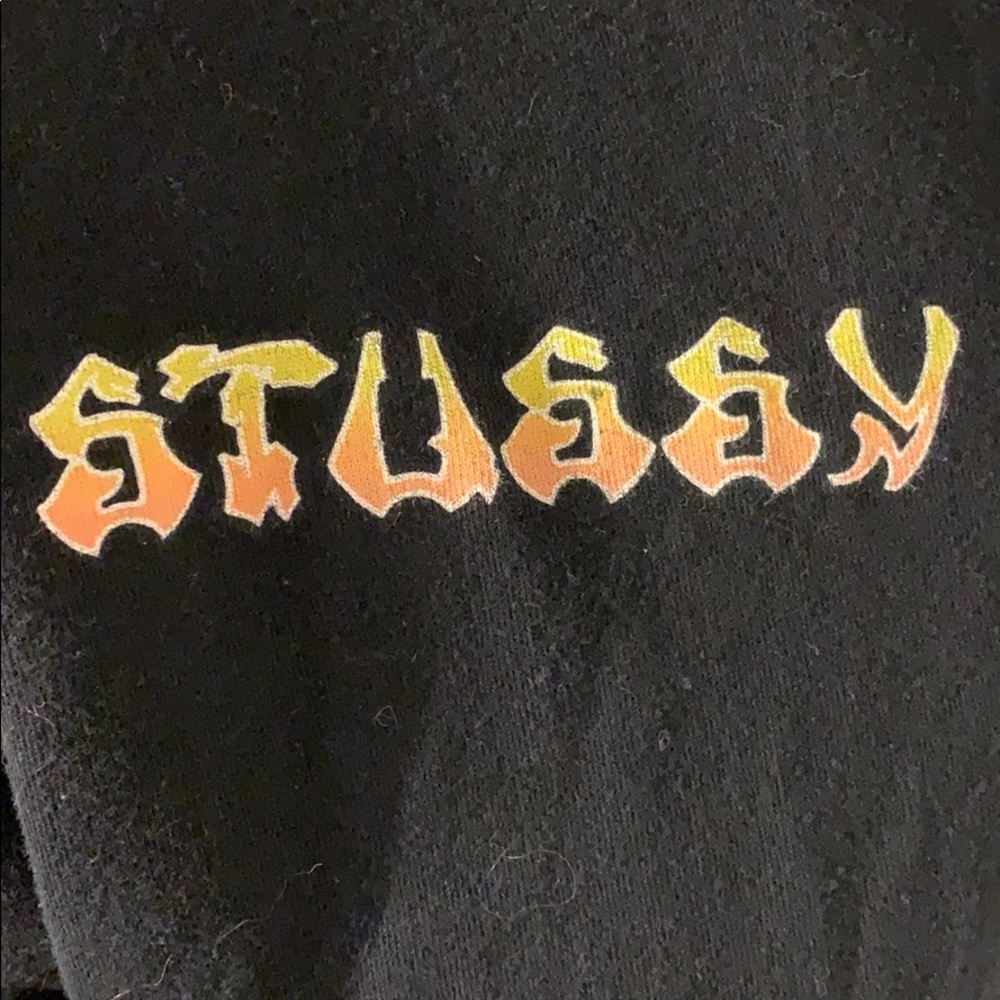 Black long sleeve Stussy t shirt